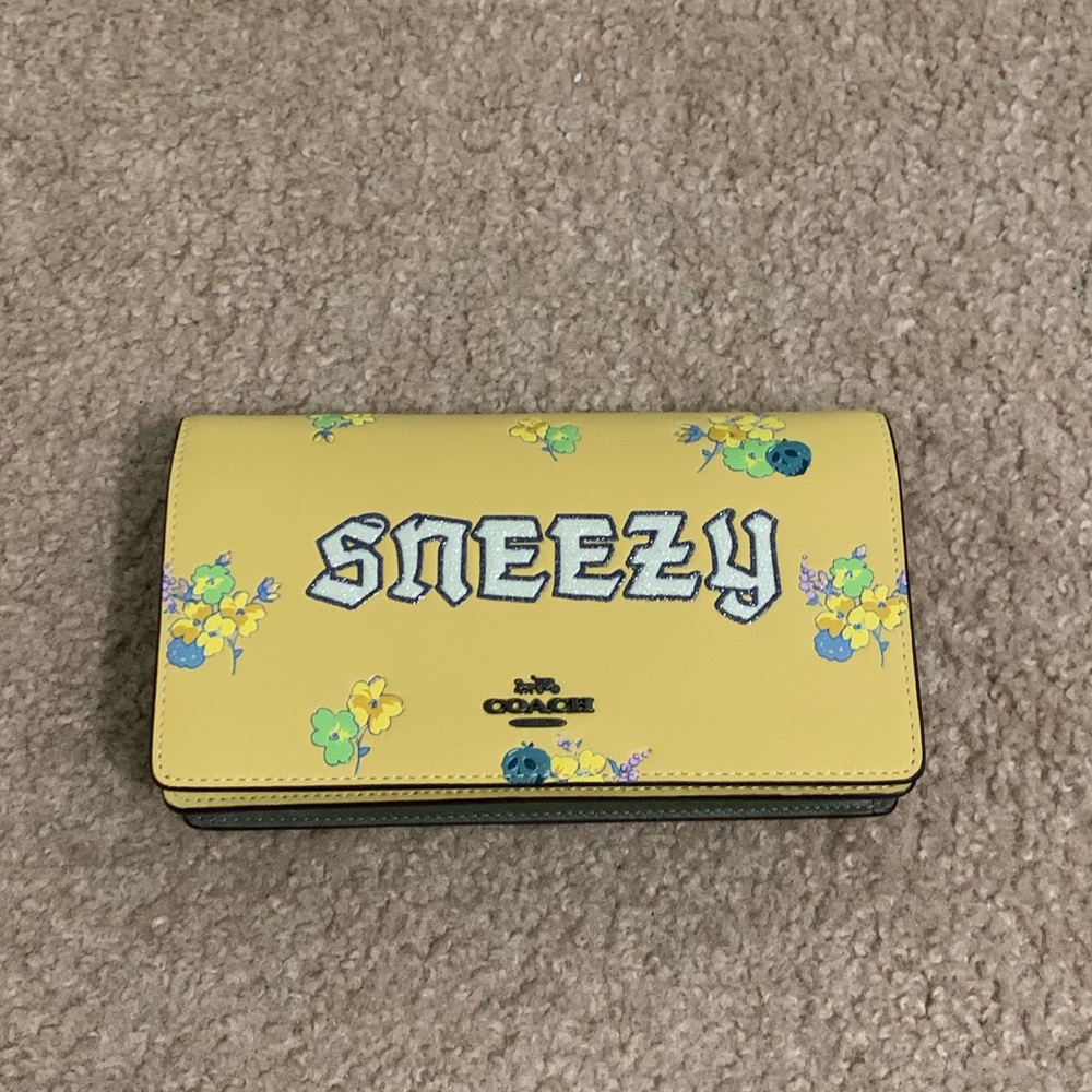 Coach Dark Disney Sneezy Crossbody